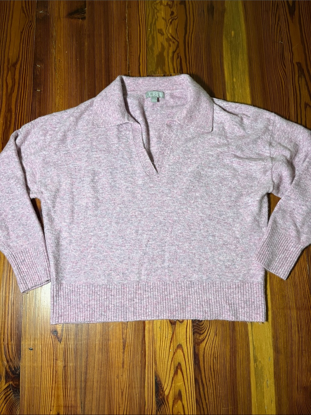 J.Crew Collared V-Neck Supersoft Sweater, Size Large